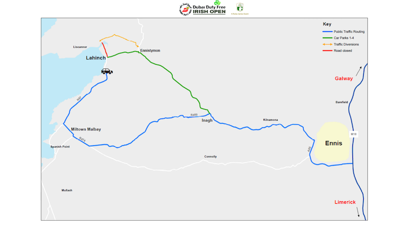 Irish Open 2019 Park and Ride